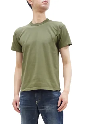 TOYS McCOY Plain T-Shirt Men's Garment-Dyed Heavyweight Short Sleeve Loopwheel Solid Color Tee TMC2343 160 Faded-Olive