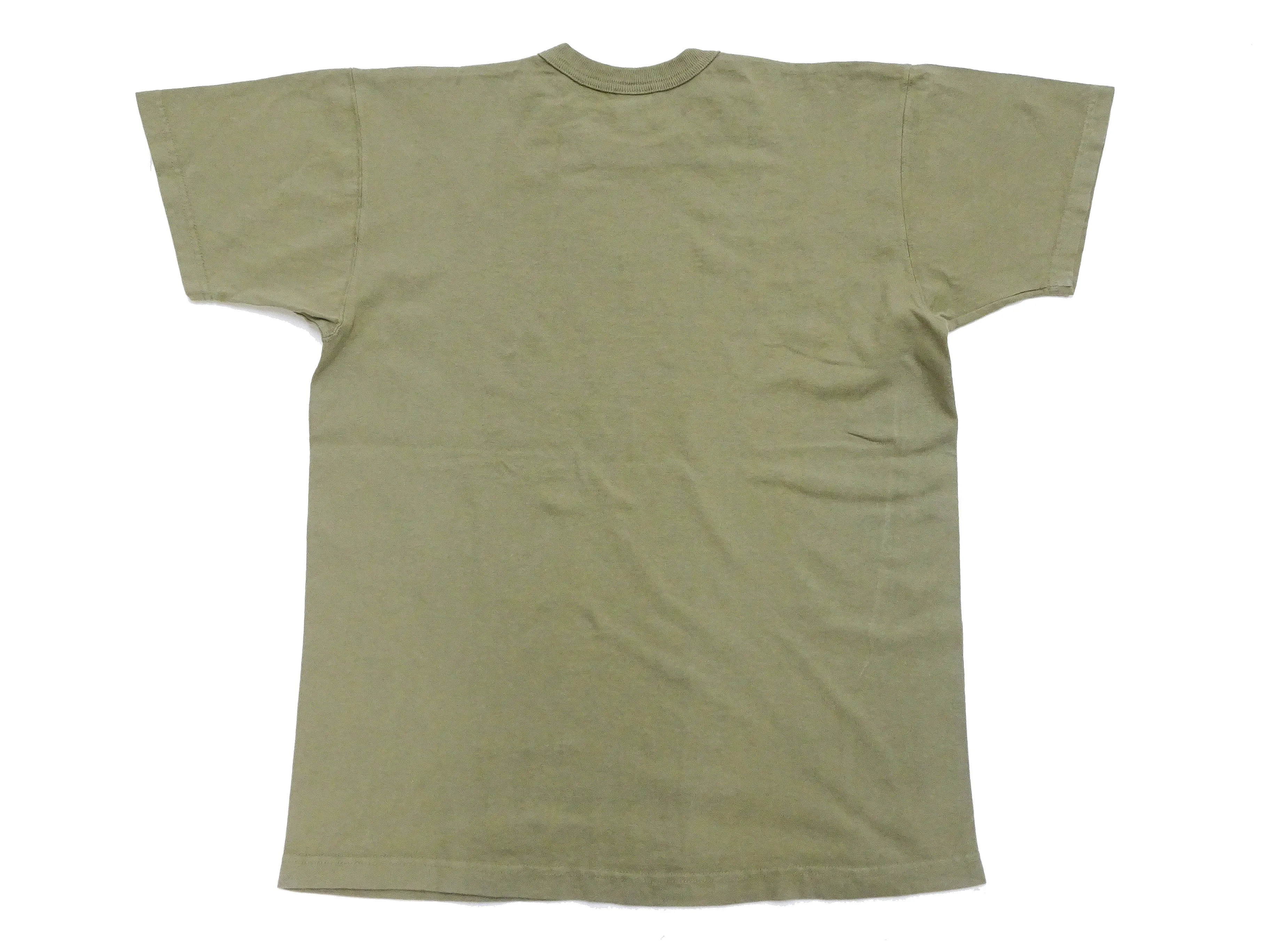 TOYS McCOY Plain T-Shirt Men's Garment-Dyed Heavyweight Short Sleeve Loopwheel Solid Color Tee TMC2343 160 Faded-Olive