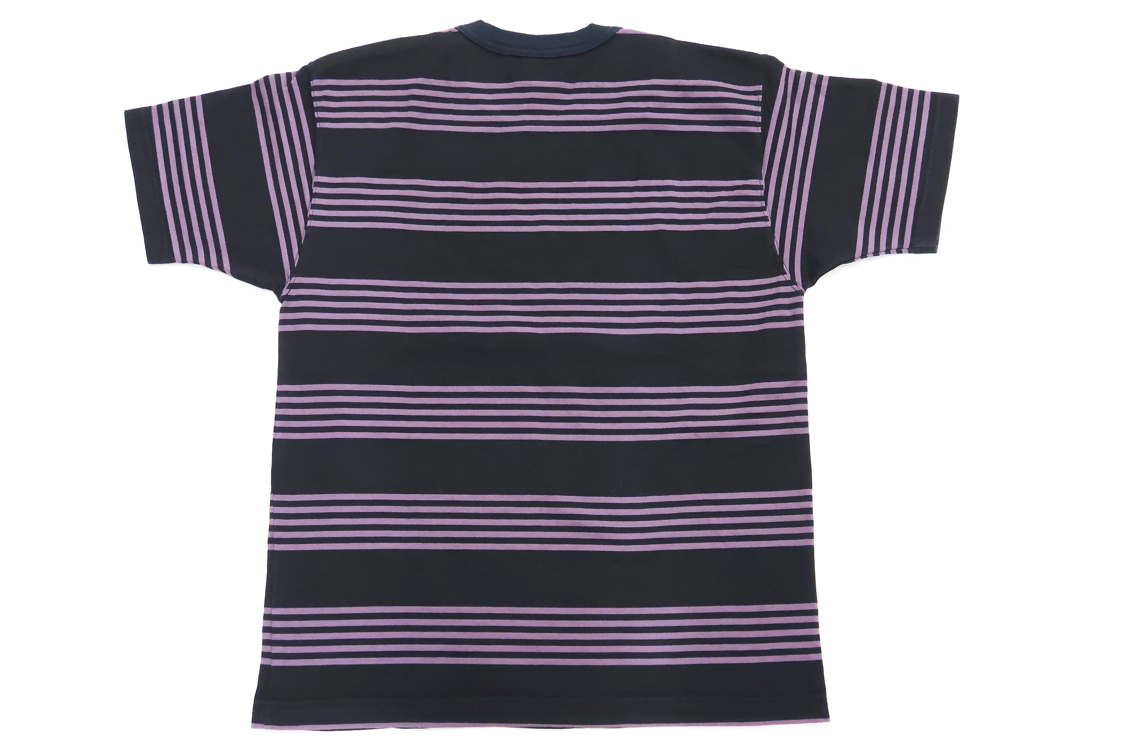 TOYS McCOY Striped T-Shirt Men's Steve McQueen Short Sleeve Stripe Tee TMC2342 121 Blue/Black