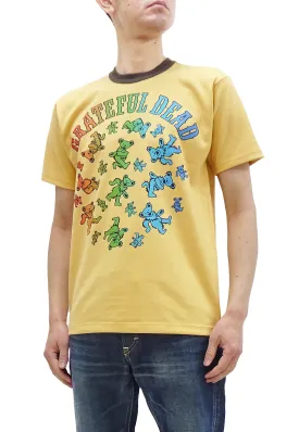 TOYS McCOY T-Shirt Men's Grateful Dead Dancing Bears Short Sleeve Loopwheel Tee TMC2314 060 Faded-Yellow