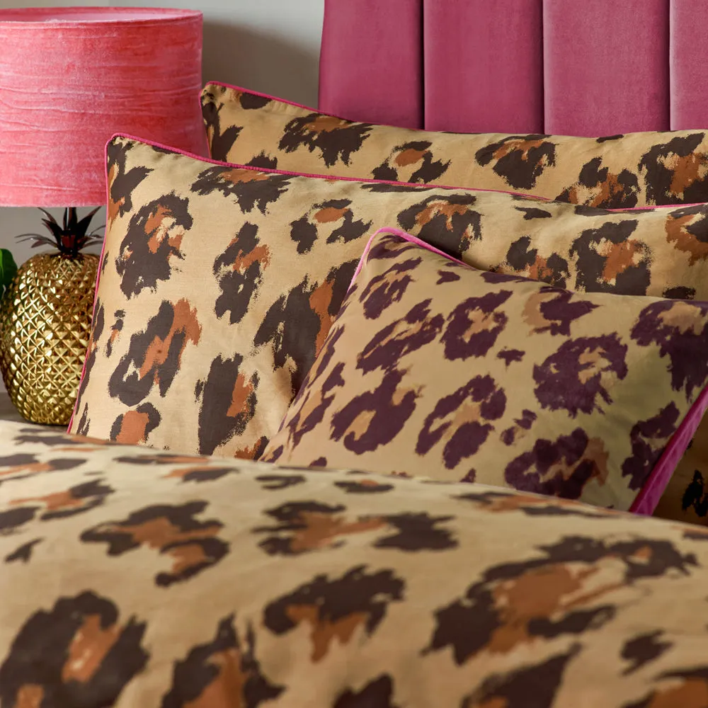 True Leopard Printed Duvet Cover Set Multicolour