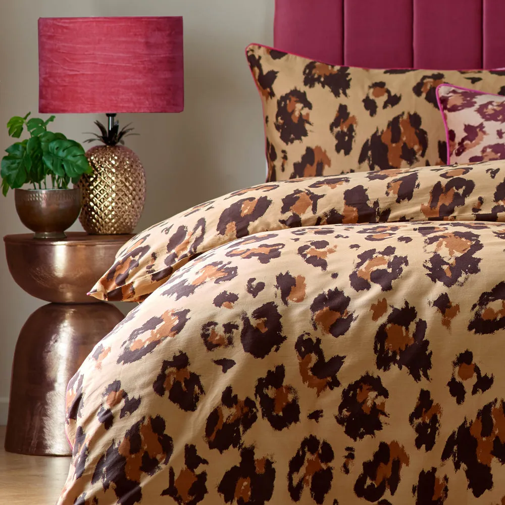 True Leopard Printed Duvet Cover Set Multicolour