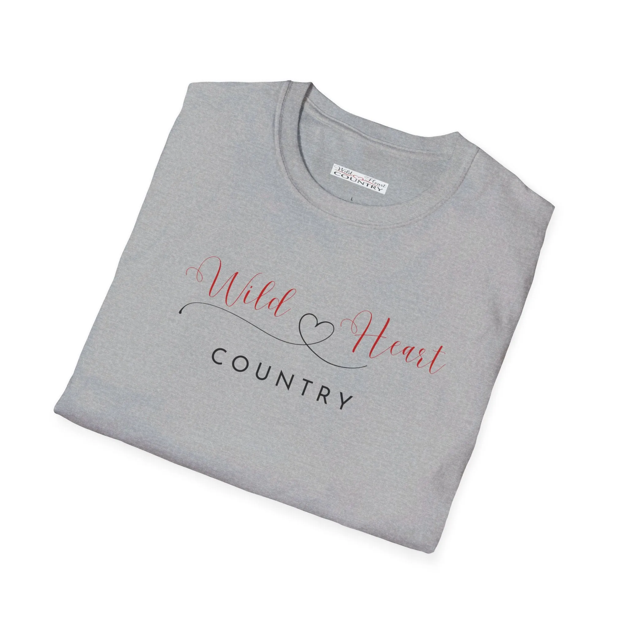 Wild Heart Country T Shirt, Western T-shirt, Heart T-Shirt