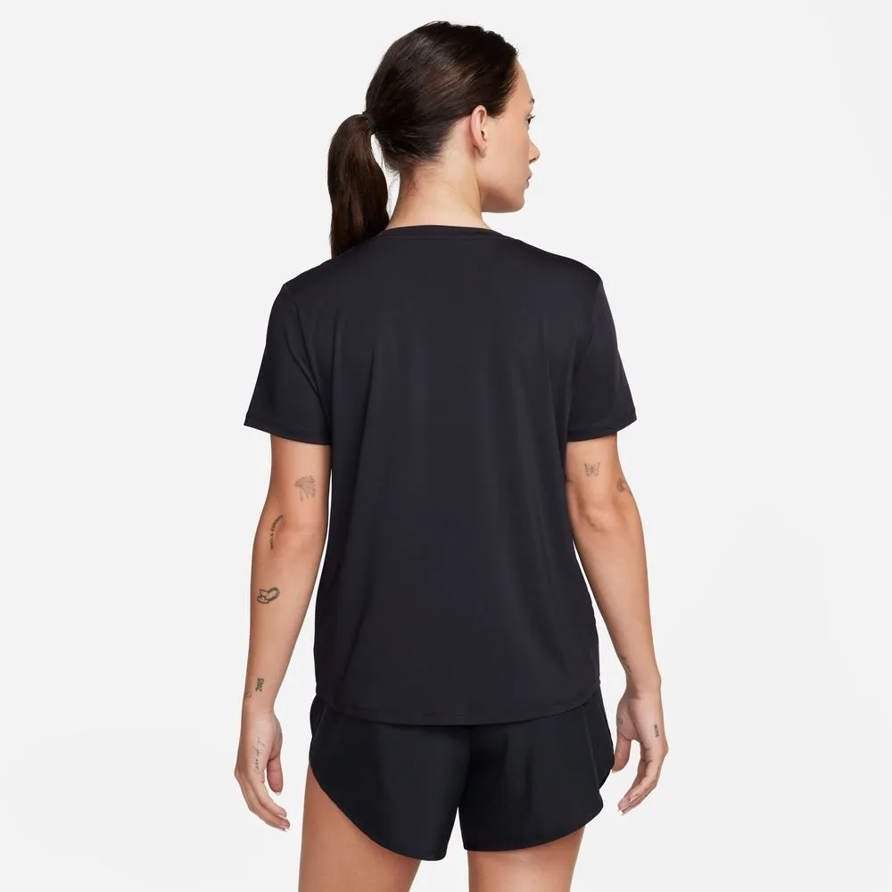 Womens Dri-FIT One Classic Short-Sleeve Top - Black