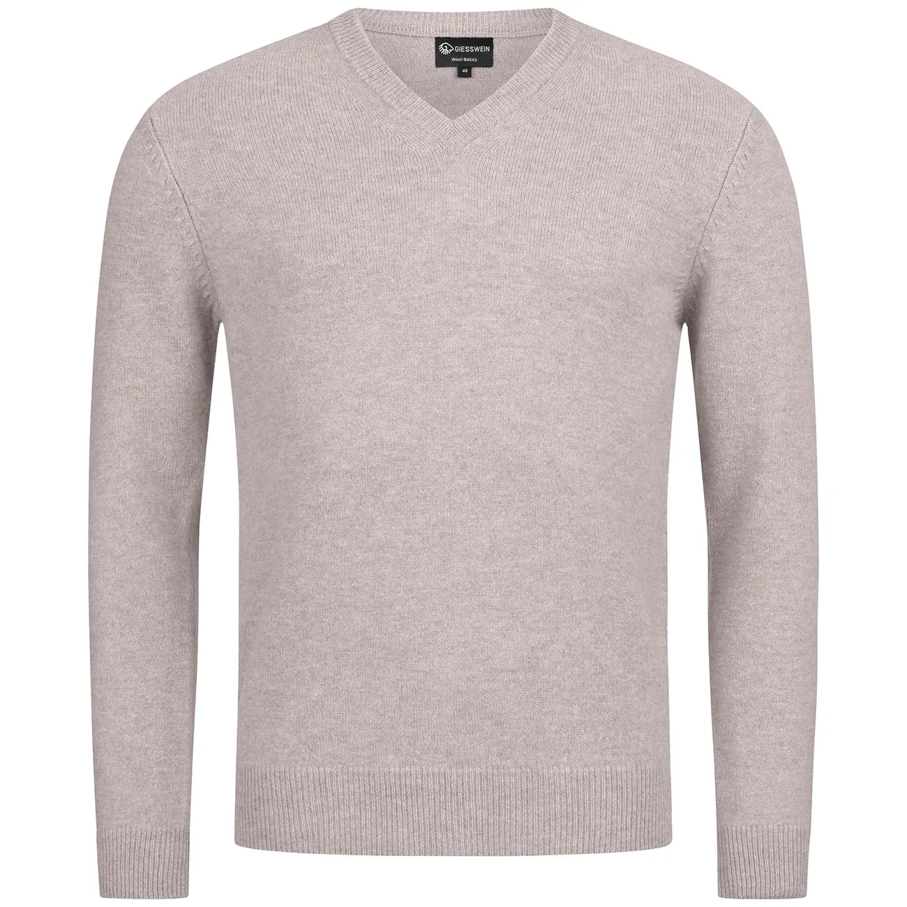 Wool Pullover V Neck Men