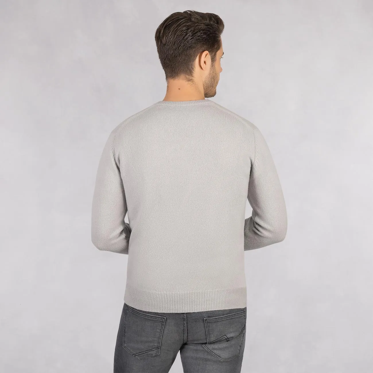 Wool Pullover V Neck Men