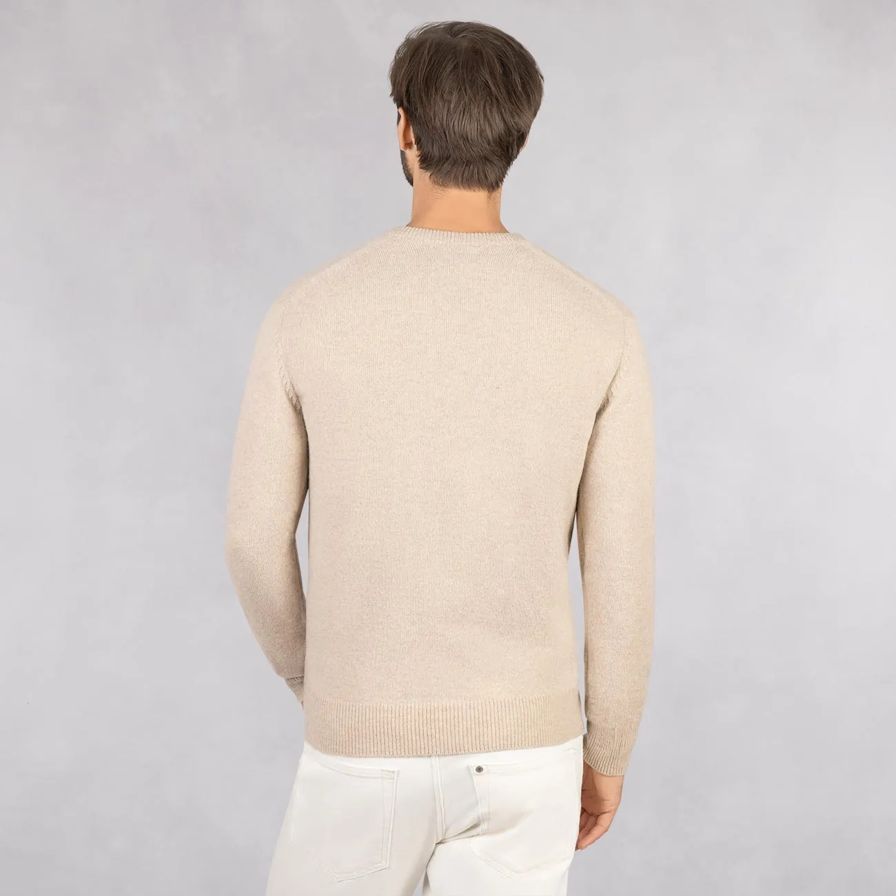 Wool Pullover V Neck Men